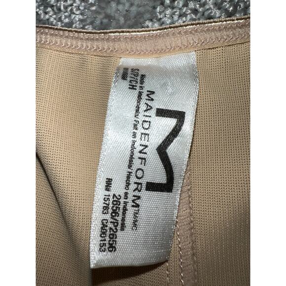 Maidenform Shaper Body Briefer Small Wear Your Own Bra Open Bust Shapewear Tan - Picture 3 of 7